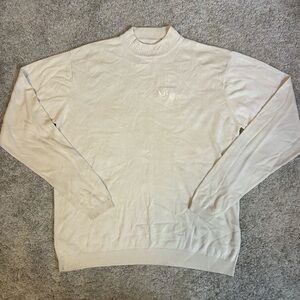 Aureus Virginia Beach Open Silk Golf Crewneck Sweater – Size Medium – Cream